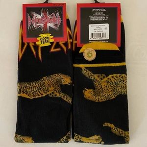 NWT Oooh Yeah! Def Leppard, Leopard Socks (one pair)